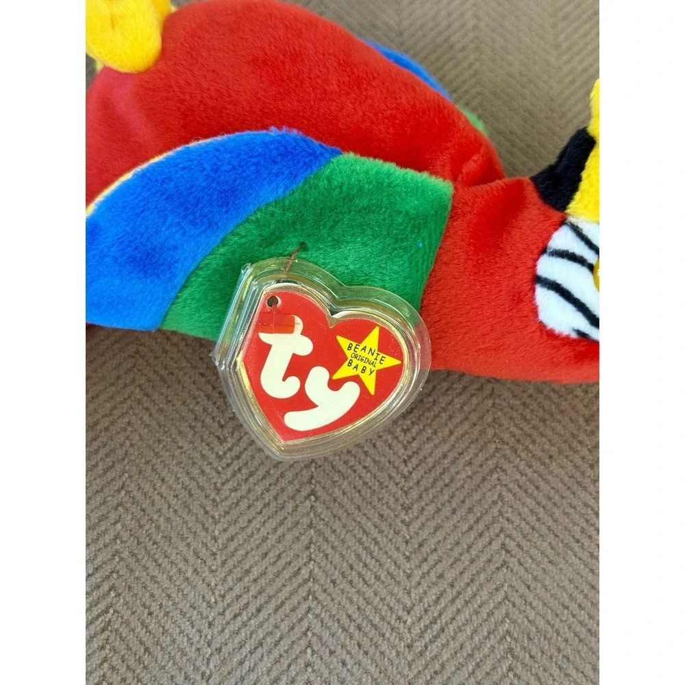 Rare Vintage Ty 4197 Beanie Baby Jabber The Parrot Tropical Bird Sealed Tag